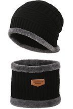 Woolen Winter Cap Beanie Hat with Neck Warmer Set (Multicolor, Set of 1)
